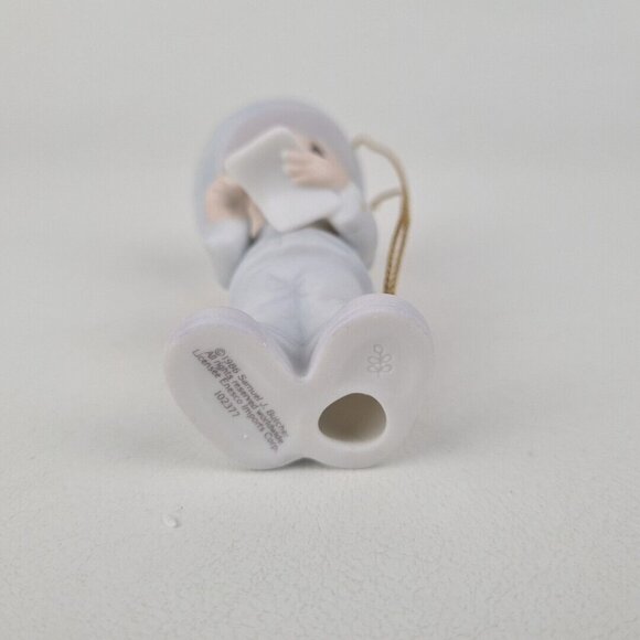 Precious Moments 102377 Trust and Obey Policeman Porcelain Christmas Ornament - Picture 6 of 7